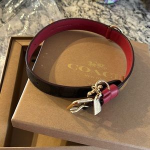 Brand new large COACH dog collar in the box